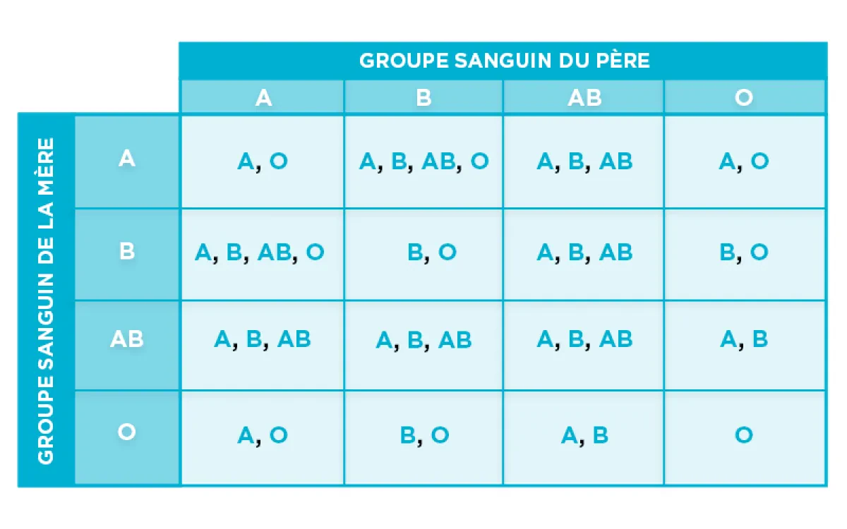 Groupe sanguin et hérédité